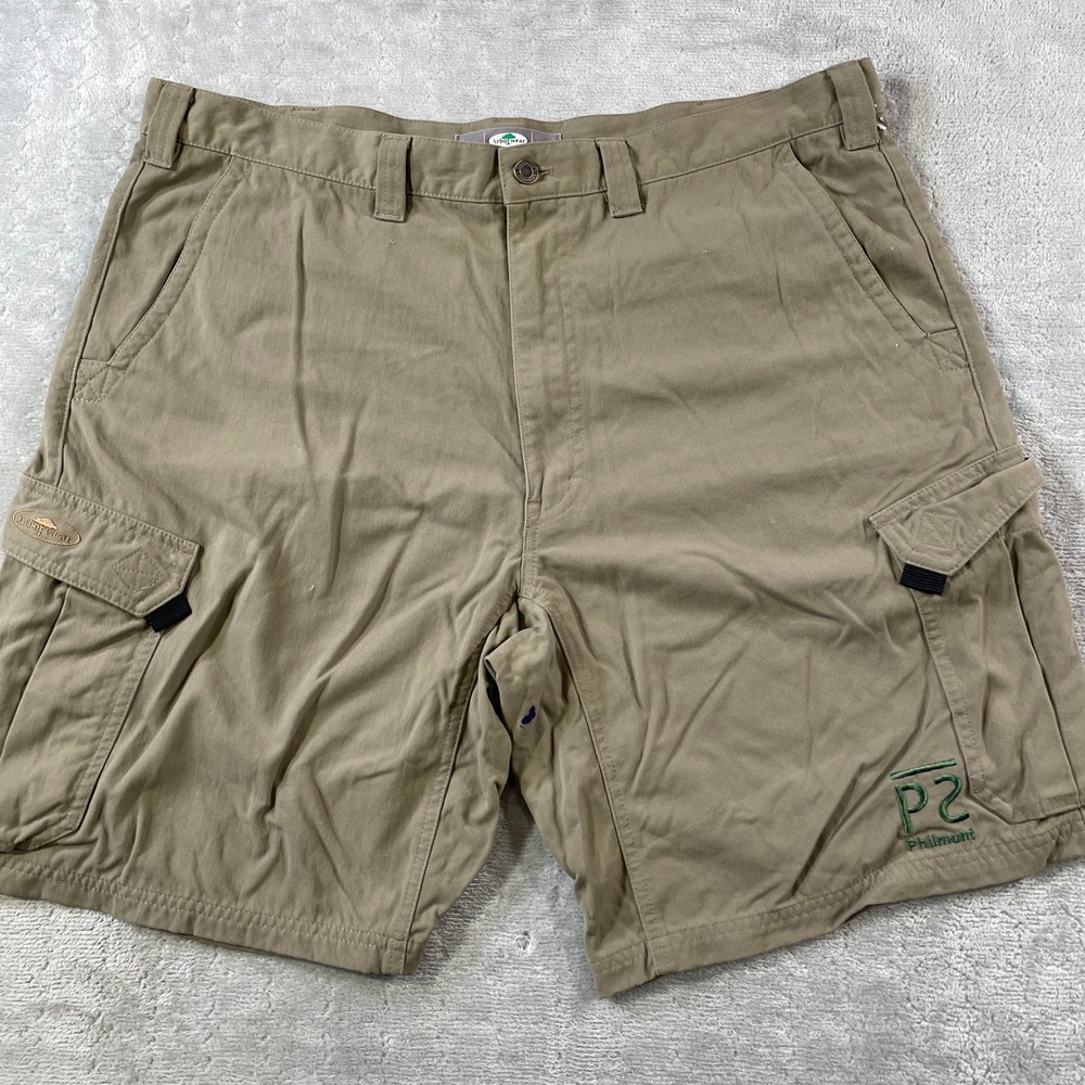 Arborwear Cargo Shorts Mens 40 Khaki Utility Outdoor  9" Yard Workwear Canvas